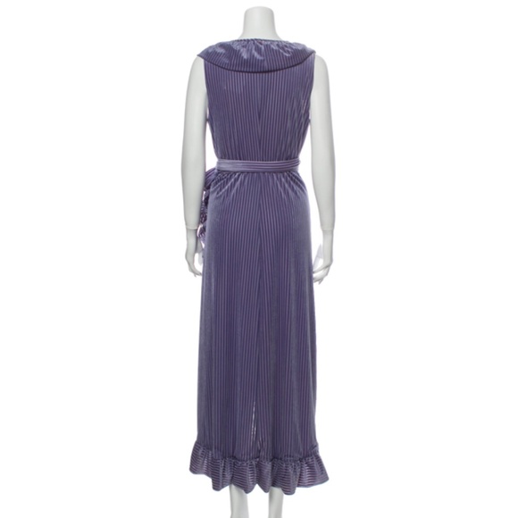 MISA Velvet Wrap Maxi Dress - Picture 6 of 9